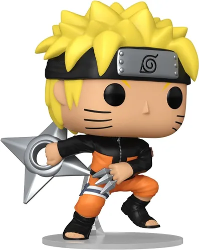 Vista 2 de Funko POP Animación: Naruto Shippuden - Naruto - (Shrkn) - 1/6 probabilidades de variante rara de perseguir - Metálico - Figura de vinilo