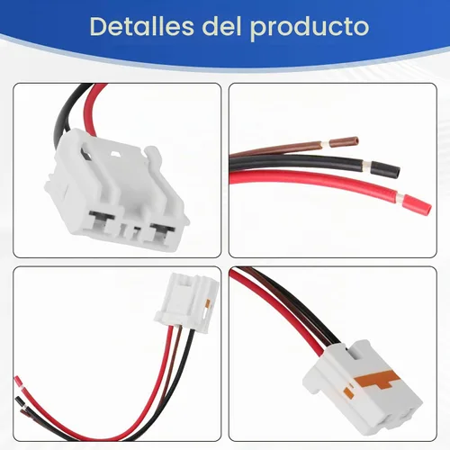 Vista 6 de Repuesto del conector del motor del ventilador para 97113-G2000, compatible con KIA Forte 2018-2024 Direct Plug Play con arnés de coleta de 4