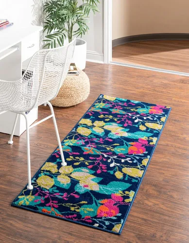 Vista 21 de Unique Loom Azalea Collection - Alfombra de área Indica (2 pies x 3 pies 1 pulgada, rectangular, marfil y gris)
