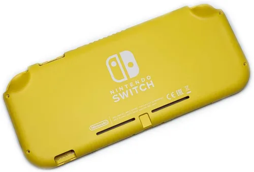 Vista 4 de Carcasa rígida cubierta frontal con botones para Nintendo Switch Lite NS Lite Reemplazo de consola (amarillo)