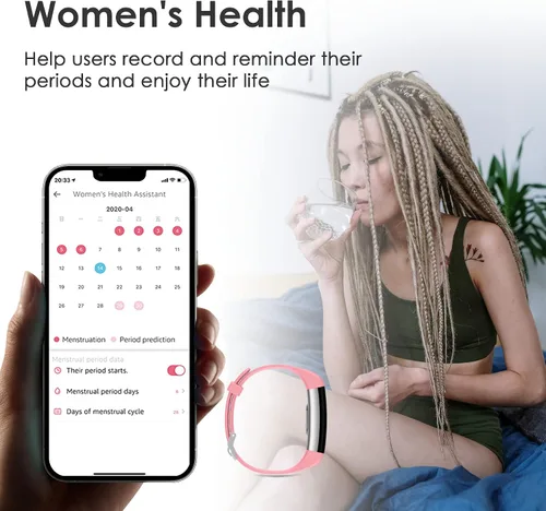 Vista 7 de threesheep Rastreador de actividad física para hombres y mujeres, reloj de fitness impermeable con rastreador de actividad y monitor de sueño, reloj