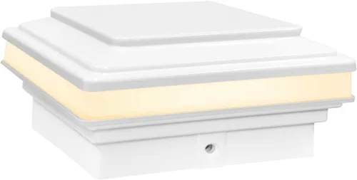 Vista 8 de GKOLED Luz de poste de tapa plana, 9-15V AC/DC 3W IP65 impermeable para exteriores, iluminación de cubierta LED de 2700K para postes de 3.5x3.5 4x4