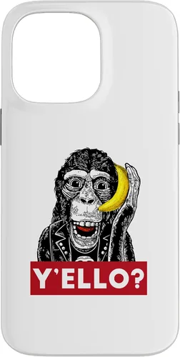 Vista 20 de Funda para iPhone 11 Pro Max Y'ello Monkey Calling Funny Supreme Print Case