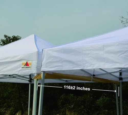 Vista 3 de ABCCANOPY Canaleta de lluvia de toldo de 10 pies para toldo desplegable (beige)