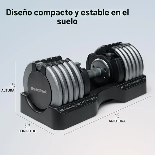 Vista 2 de Mancuernas ajustables NordicTrack Select-a