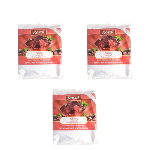 Vista 20 de Royal Gelatin Mix Combo Pack, agente espesante, mezcla de postre (1 cada uno, naranja/lima/fresa)