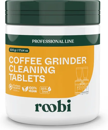 Vista 11 de Roobi Polvo limpiador profesional para máquina de café expreso. Polvo limpiador de espresso neutro en carbono. Hasta 90 usos, 31.75 oz.