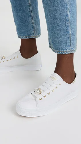 Vista 4 de Keds Tenis Triple Kick Ks con ojales florales para mujer