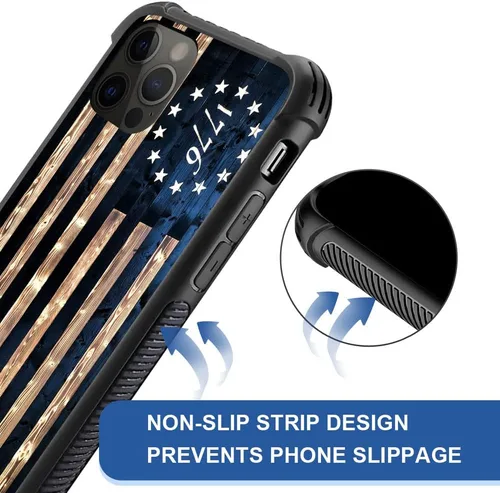 Vista 2 de DAIZAG Funda compatible con iPhone 11 Pro Max, protección completa, a prueba de golpes, antiarañazos, funda de poliuretano termoplástico para hombre