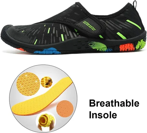 Vista 5 de Kivors Zapatos de agua, calcetines de piel descalza, zapatos de natación para hombres y mujeres, zapatos deportivos acuáticos de secado rápido