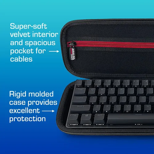 Vista 3 de ANALOG CASES Keychron K2 Mechanical Keyboard Case, fits Razer BlackWidow V3 Mini Gaming Keyboard - Custom-Fitted Compact PULSE Hard Case for Travel
