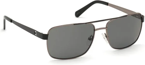 Vista 3 de GUESS Gu6968 Navigator - Gafas de sol para hombre, color plomizo brillantehumo polarizadas, 5816145, Bronce brillante polarizado ahumado