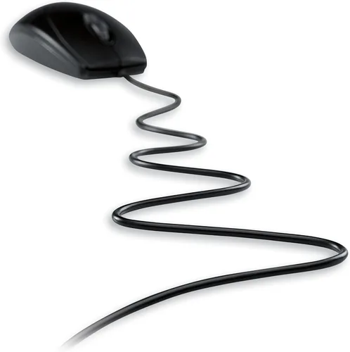 Vista 5 de CHERRY WheelMouse, mouse con cable, estilo retro, diseño simétrico para usuarios diestros y zurdos, sensor óptico, USB-A (adaptador PS/2 incluido)