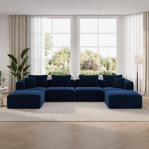 Vista 60 de Novilla - Sofá biplaza modular de 70.8 pulgadas, sofá modular de espacio pequeño, moderno sofá de nube con soporte Smarts Coil®, sofá seccional sin