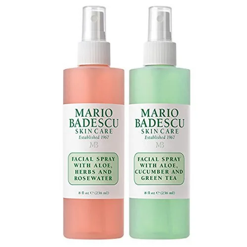 Vista 10 de Mario Badescu Espray facial con aloe, hierbas y agua de rosas para todo tipo de piel, bruma facial que hidrata, rejuvenece y aclara