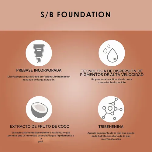Vista 4 de TEMPTU S/B Silicone-Based Airbrush Foundation 001 Porcelana