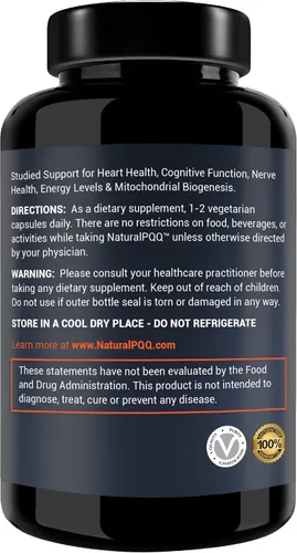 Vista 2 de NaturalPQQ - Energía Celular - 20mg PQQ (Pirroloquinolina Quinona), Biogénesis Mitocondrial