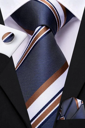 Vista 112 de Dubulle Corbata tejida de cachemira para hombre y gemelos de pañuelo para hombre, conjunto de gemelos para boda formal y negocios