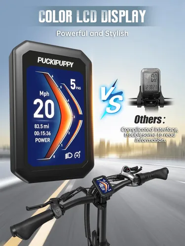 Vista 7 de PUCKIPUPPY Triciclo eléctrico de doble batería con rango alto de 110 millas, triciclo de clase de recogida de motor pico de 960 W, capacidad
