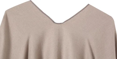 Vista 5 de Chal envolvente para mujer, poncho tipo cárdigan con frente abierto, chal para primavera, otoño e invierno