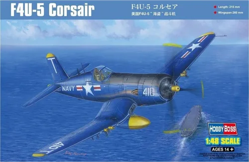 Vista 6 de Hobby Boss Kit de modelo de avión Corsair F4U-5, pequeño