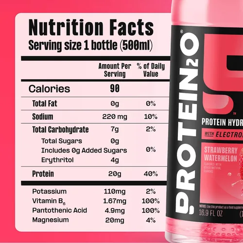Vista 6 de Protein2o - Bebida proteínica con electrolitos, 12 botellas de 17 onzas fluidas cada una (peso neto), total de 203 onzas fluidas