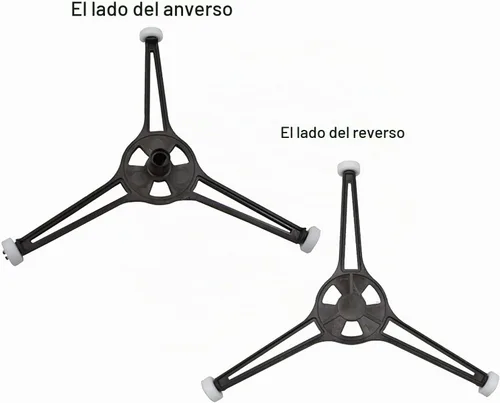 Vista 6 de Soporte para plato giratorio para microondas, anillo giratorio, brazo trípode, bandeja de juego de vidrio, soporte de guía de rodillo, se adapta a