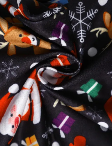 Vista 9 de Conjunto de 3 piezas de traje de Navidad para bebé niño con corbatín y tirantes, pantalones, gorro, conjunto de 3 piezas