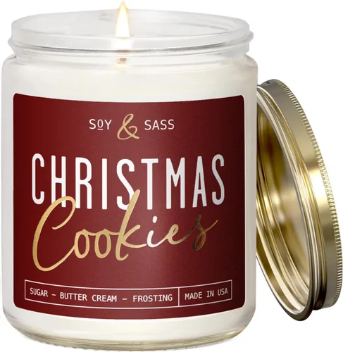 Vista 17 de Vela de pino, velas perfumadas de pino, velas de Navidad perfumadas – Vela de soja 'Pine Tree', con agujas de abeto, cedro cálido y sándalo