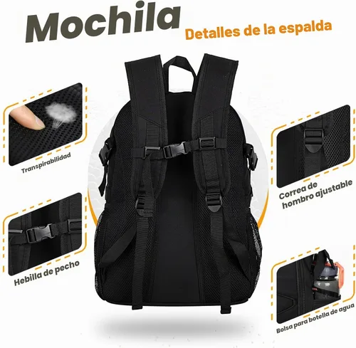 Vista 5 de Goloni Soccer Backpack,Basketball Backpack with Ball Compartment & Shoe Compartment,Backpack for Basketball,Soccer