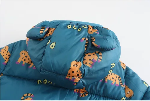 Vista 4 de Abrigos de invierno de estilo inflado con capucha para bebé