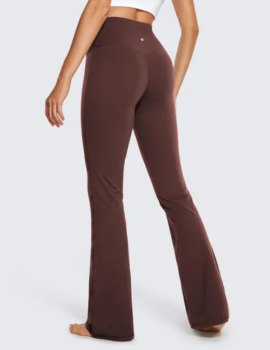 Vista 2 de CRZ YOGA Butterluxe - Leggings acampanados de cintura alta para mujer de 32 pulgadas, pantalones de yoga de pierna ancha con bolsillos, suaves