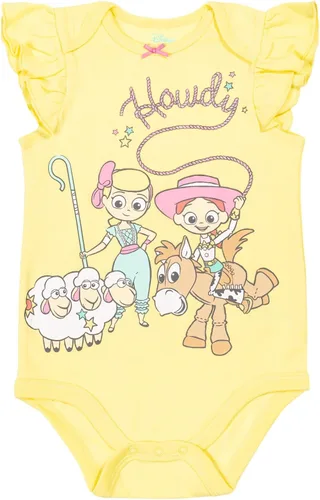 Vista 4 de Disney Classics The Aristocats Lion King Winnie the Pooh Pixar Toy Story Baby Girls 5 Pack Bodysuits Newborn to Infant