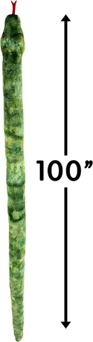 Vista 3 de Rhode Island Novelty Peluche gigante de serpiente anaconda de 100 pulgadas de largo