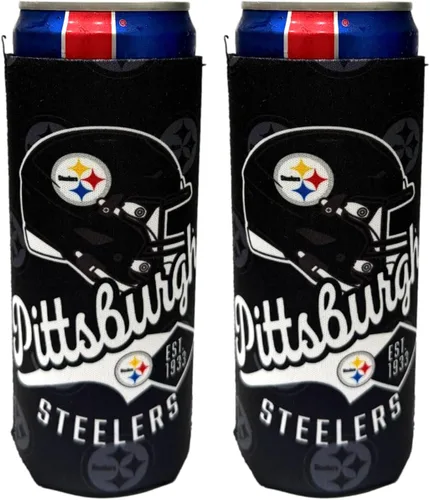 Vista 22 de Paquete de 2 soportes para latas de fútbol de 12 onzas, delgado y delgado, aislador de bebidas Huggie Cooler Coozies (Arizona (cardenales))