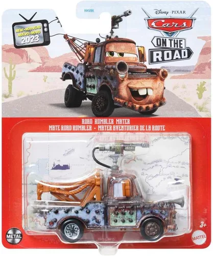 Vista 4 de Disney Cars Toys Mattel 1:55 Escala Diecast Cars On The Road Series Road Rumbler Mater