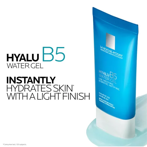 Vista 4 de La Roche-Posay Hyalu B5 - Crema hidratante facial de gel de agua, crema facial hidratante con ácido hialurónico, ligera y no comedogénica, minimiza