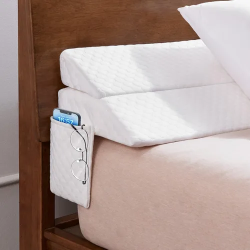Vista 8 de EUHAMS Almohada de Cuña para Cama Tamaño Twin - Relleno de Hueco de Cama Cuña de Colchón Almohada de Cabecera - Llena el Hueco (0-7") Entre