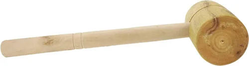 Vista 5 de Bitray Martillo de madera Molde de punto de cruz Mazo Barril en forma de mazo Herramienta de mano para carpintería