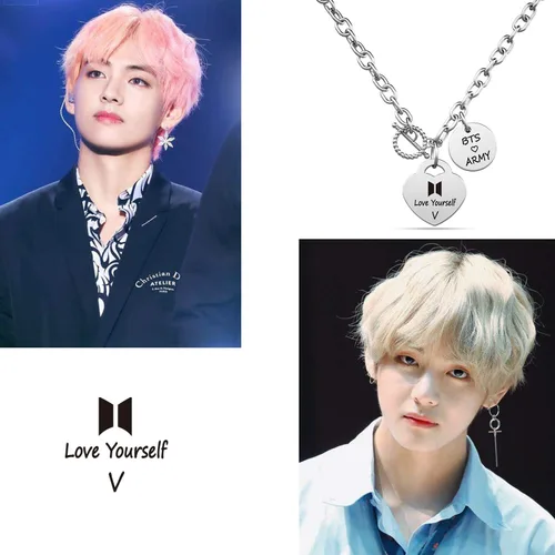 Vista 7 de G-Ahora Bangtan Boys Necklace for Girls Kpop Bangtan Boys Bangtan Necklace Bangtan Boys Army Jewelry Bangtan Boys to Love Yourself Army Necklace