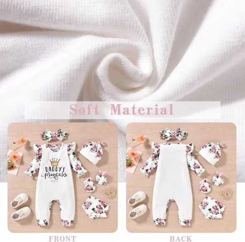 Vista 4 de Aalizzwell Ropa de verano con diadema para bebé niña