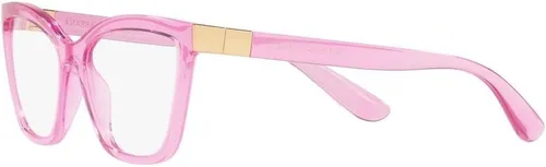 Vista 3 de Dolce & Gabbana Marco de gafas DG 5076 transparente rosa 5517140 mujer, Rosa Transparente