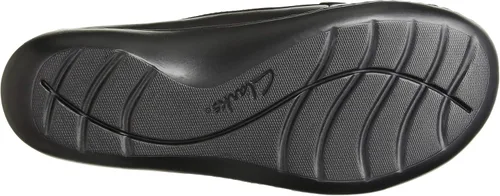 Vista 4 de Clarks Mocasines Ashland Bubble para mujer, Cuero negro