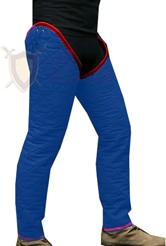 Vista 2 de Legging grueso acolchado Chausses Lower Under Gambeson Hauberk SCA LARP Armor Legging para disfraz por ITS Medieval