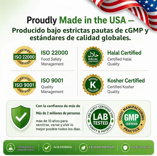Vista 10 de HCL HERBAL CODE LABS Polvo de péptidos de colágeno con vitamina C y ácido hialurónico, fuentes más limpias y súper alta absorción, multitipo