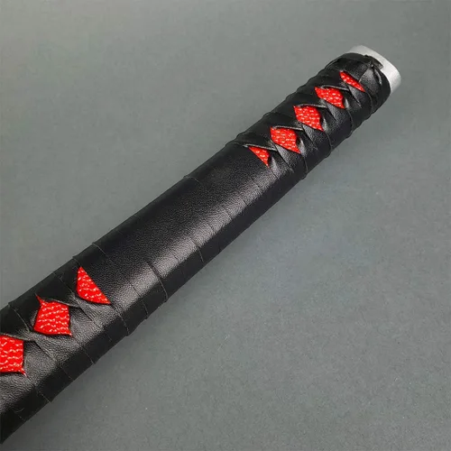 Vista 3 de Fantasy Slayer - Espada samurái de metal, hoja de borde opaco. para colecciones, regalos, cosplay (negro-85)