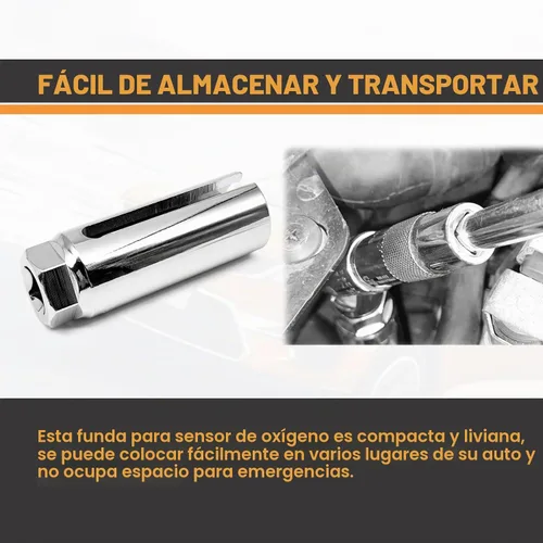 Vista 5 de 70094-Zócalo de sensor de oxígeno de 1/2 pulgada x 7/8” (22mm) - se ajusta a todos los vehículos para la extracción e instalación de sensor