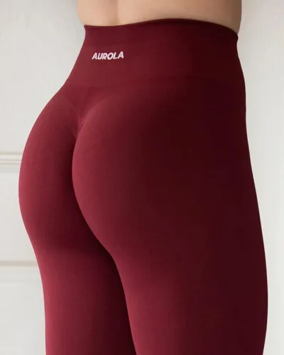 Vista 6 de AUROLA - Leggings de entrenamiento para mujer sin costuras con control de abdomen para gimnasio pantalones de yoga activos para niñas
