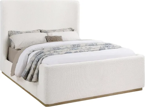 Vista 4 de Coaster Home Furnishings - Nala - Madera - Cama de plataforma estilo carruaje tapizada con cabecero con orejas, acolchado de espuma y base de roble
