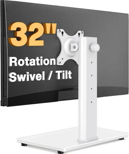 Vista 10 de Soporte de monitor dual VESA para pantallas de 13 a 38 pulgadas, elevador de monitor independiente con giro, inclinación, rotación y altura